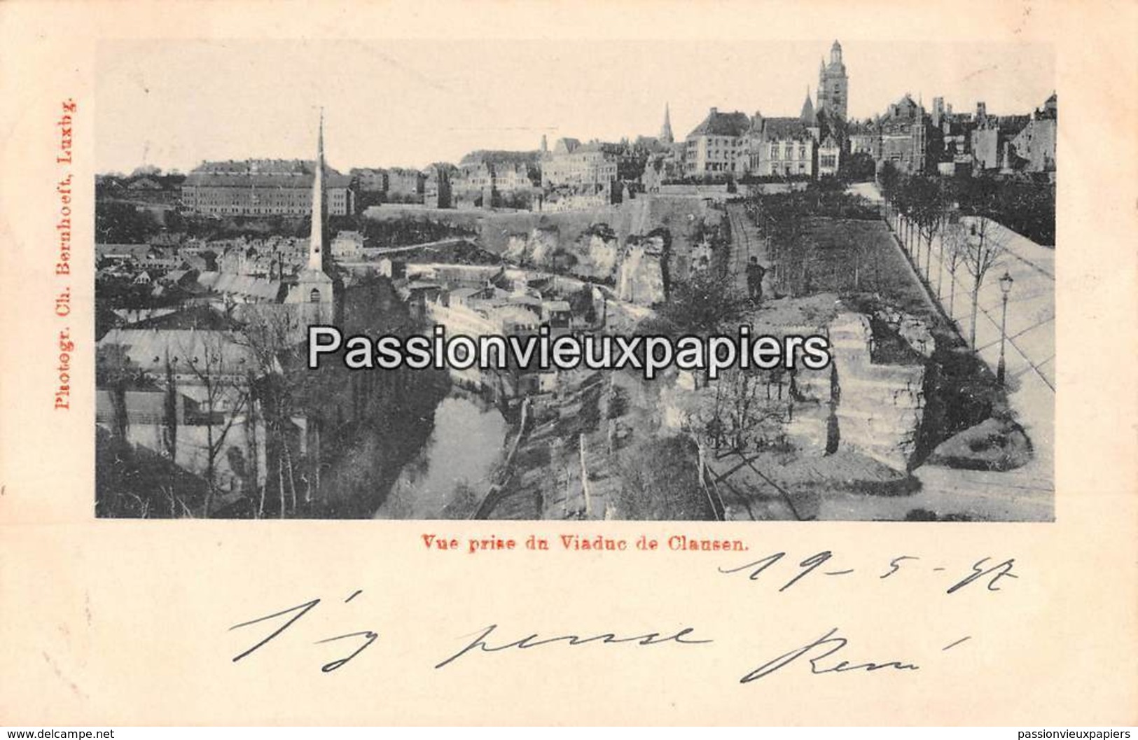 LUXEMBOURG  1897  VUE Prise Du VIADUC De CLAUSEN  (Bernhoeft) - Luxembourg - Ville