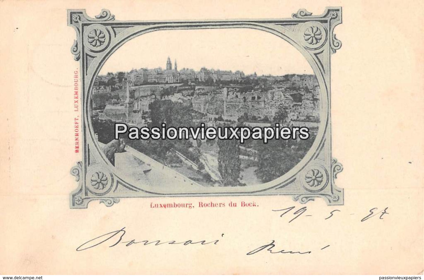 LUXEMBOURG  1897  ROCHERS Du BOCK  (Bernhoeft) - Luxembourg - Ville