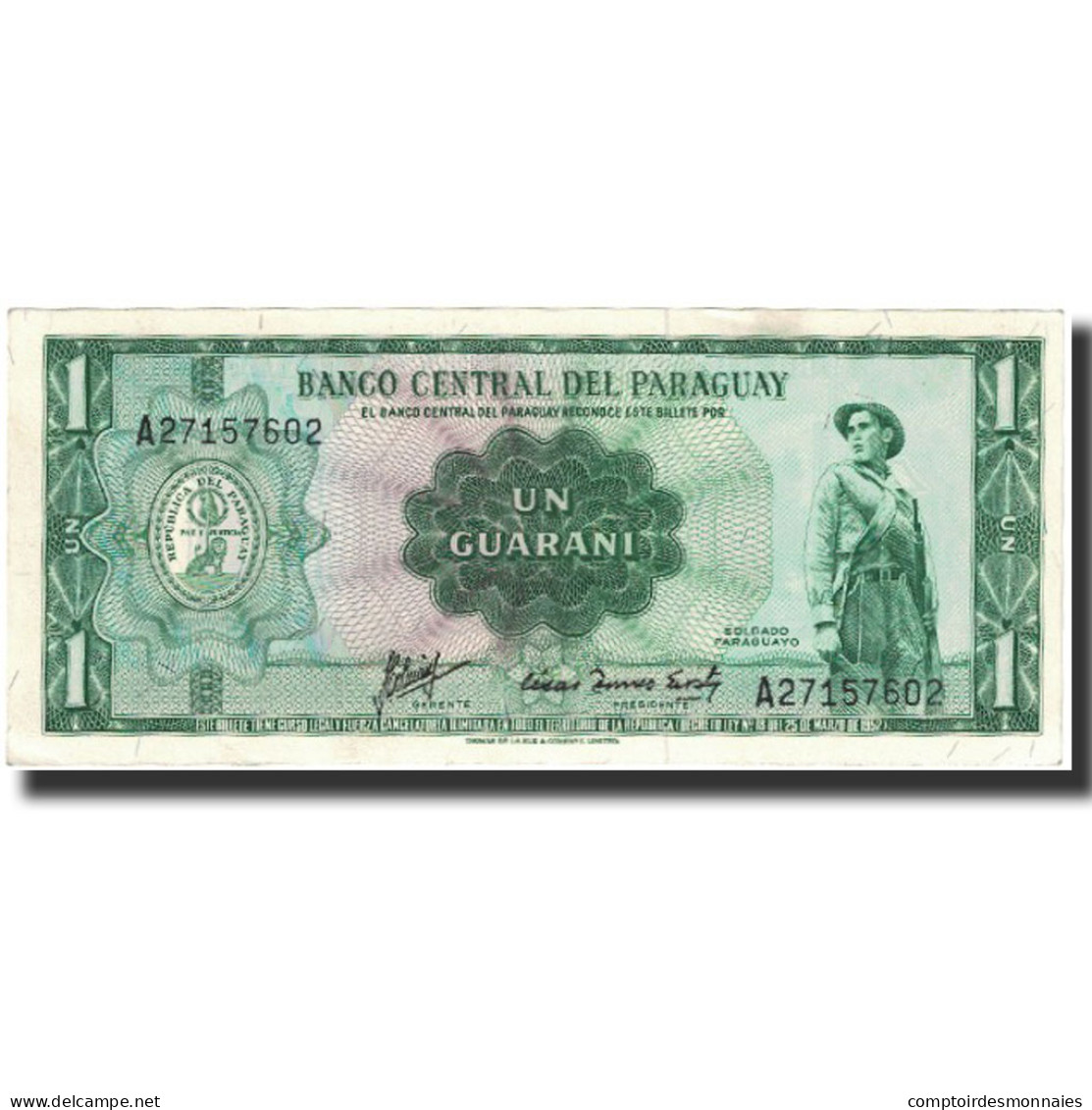 Billet, Paraguay, 1 Guarani, KM:193b, NEUF - Paraguay