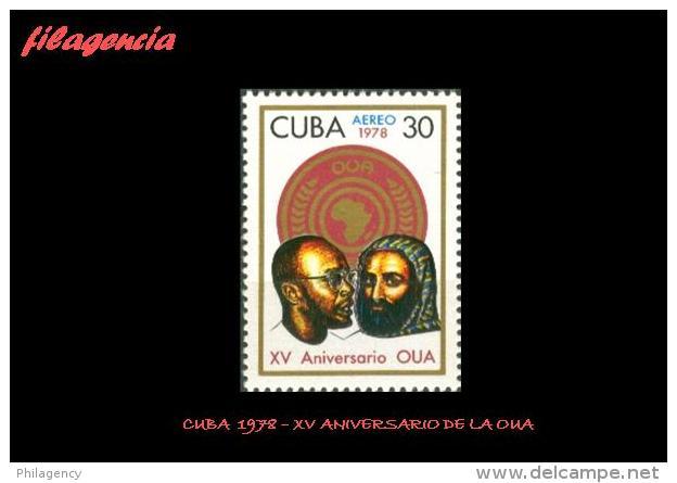 CUBA MINT. 1978-12 XV ANIVERSARIO DE LA ORGANIZACIÓN POR LA UNIDAD AFRICANA - Nuevos