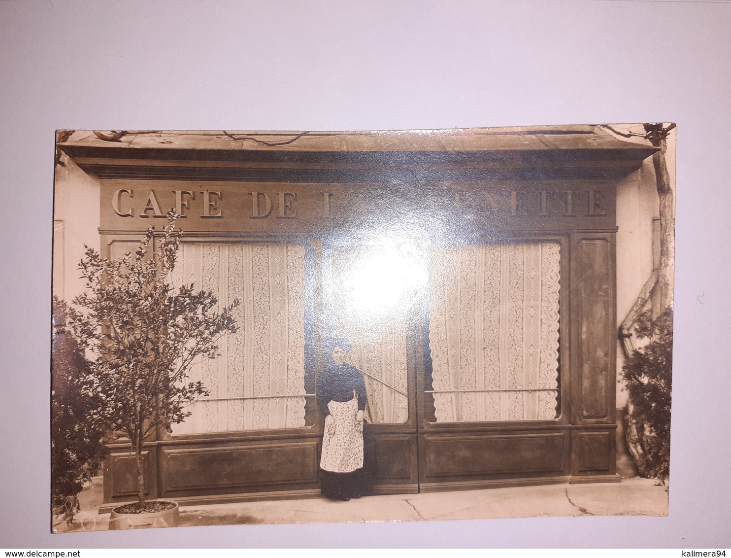 Café  De  La  GRENETTE  ( à Situer .... ) /  CARTE-PHOTO , Tirage Argentique , écrite Vers 1910 - Cafés