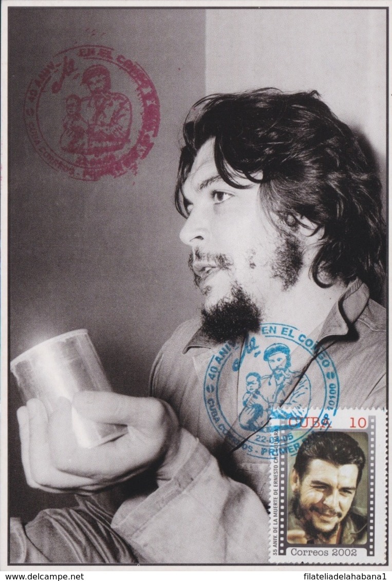 TMA-634 CUBA 2005 MAXIM CARD 10c ERNESTO CHE GUEVARA CONGO EXPEDITION. - Maximum Cards