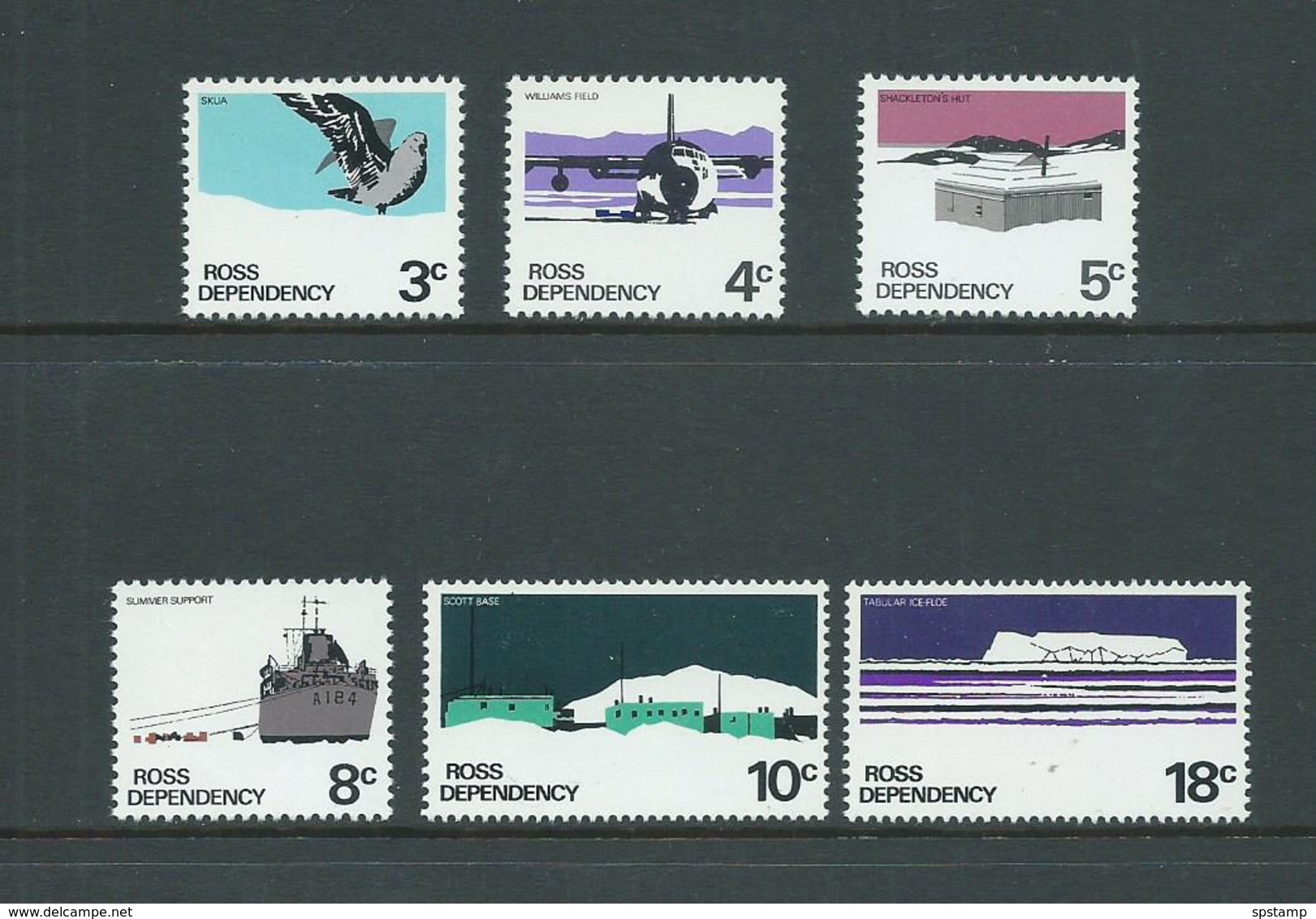 Ross Dependency 1972 Decimal Simplified Set Of 6 MNH - Other & Unclassified