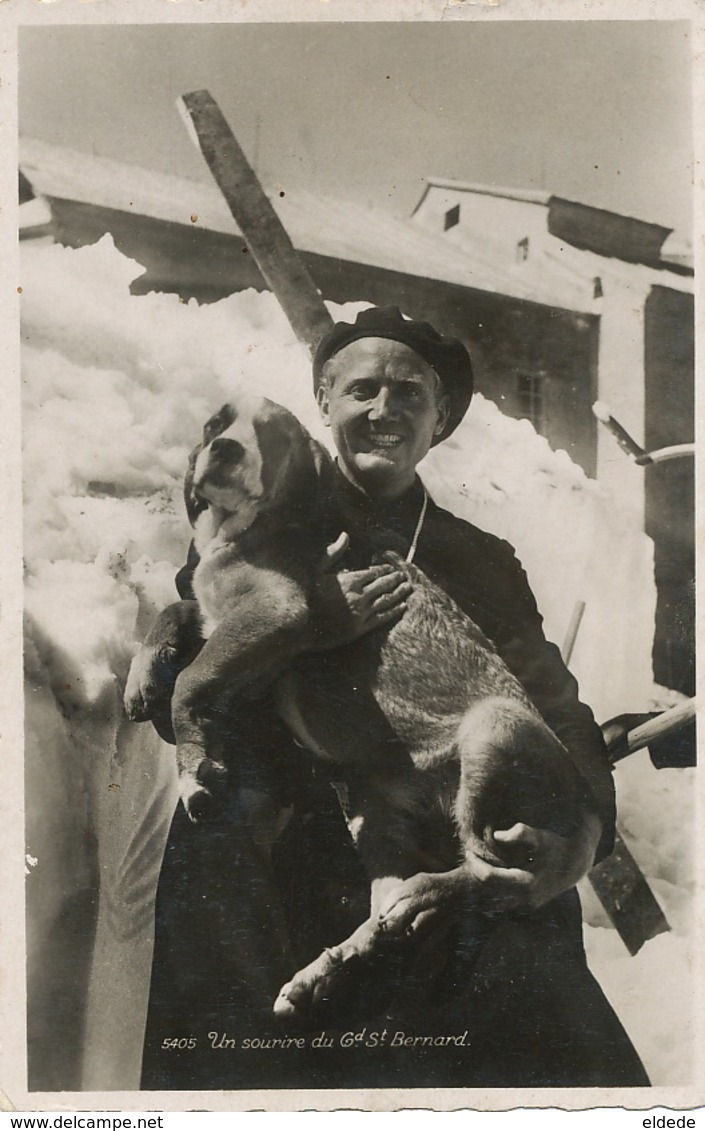 Père Jules Detry Né à Woluwe St Pierre Mort Martigny Suisse . Sauveteur Grand St Bernard . Chien - Woluwe-St-Pierre - St-Pieters-Woluwe