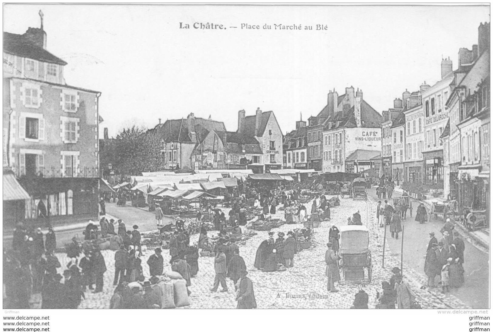 LA CHATRE PLACE DU MARCHE AU BLE 1906 TBE - La Chatre