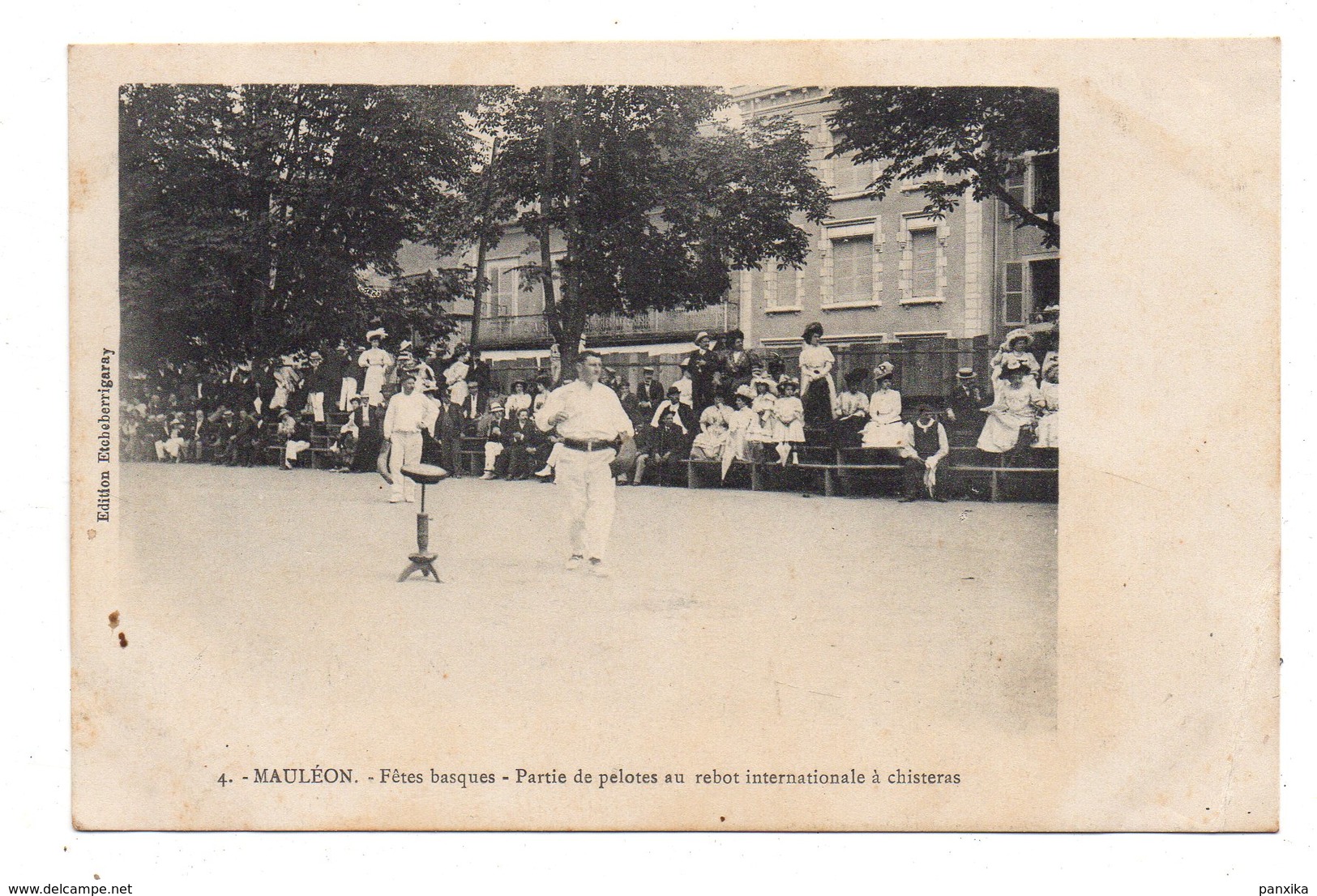 Mauleon-Licharre. Fêtes Basques.Partie De Pelotes Au Rebot Internationale A Chisteras. - Mauleon Licharre