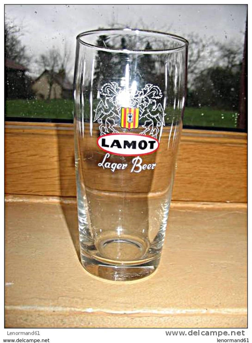 SUPERBE VERRE A BIERE ANCIEN LAMOT BIERE BELGE - Verres