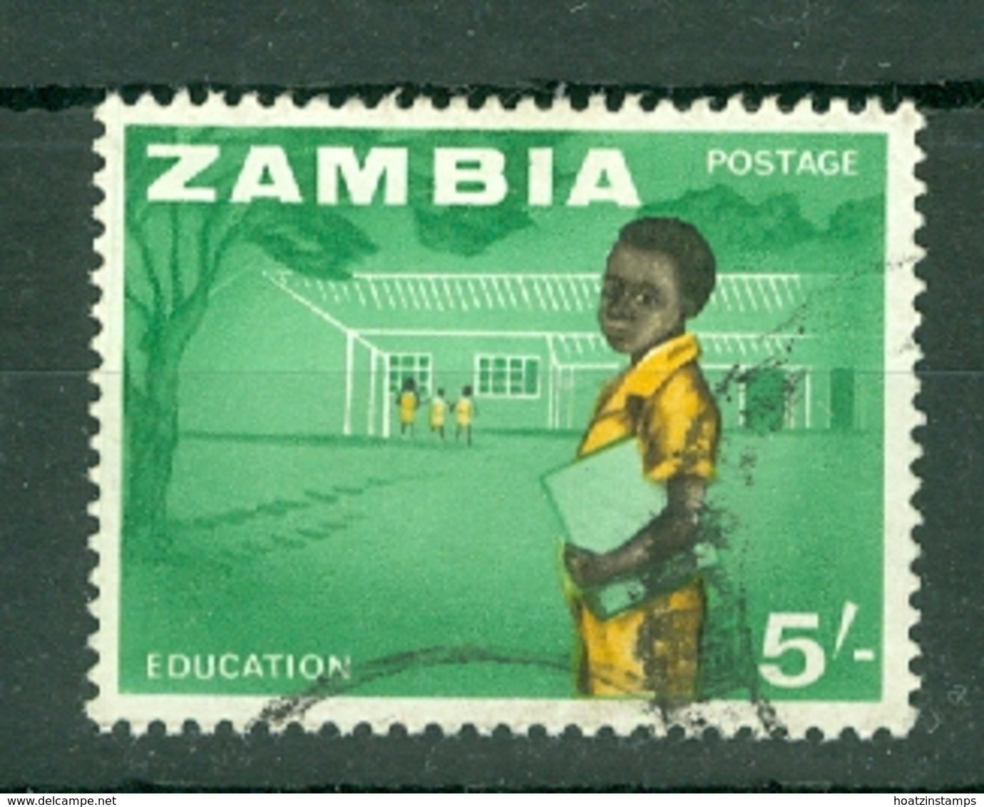 Zambia: 1964   Pictorial    SG105   5/-     Used - Zambia (1965-...)