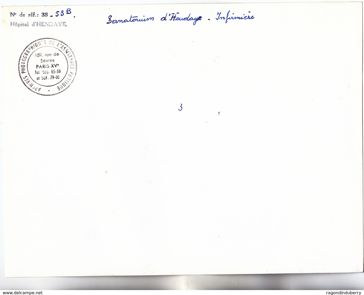 PHOTO - 64 - HENDAYE - HOPITAL D' HENDAYE - SANATORIUM - INFIRMERIE 1951 - 23,5cm Sur 18 - Lieux