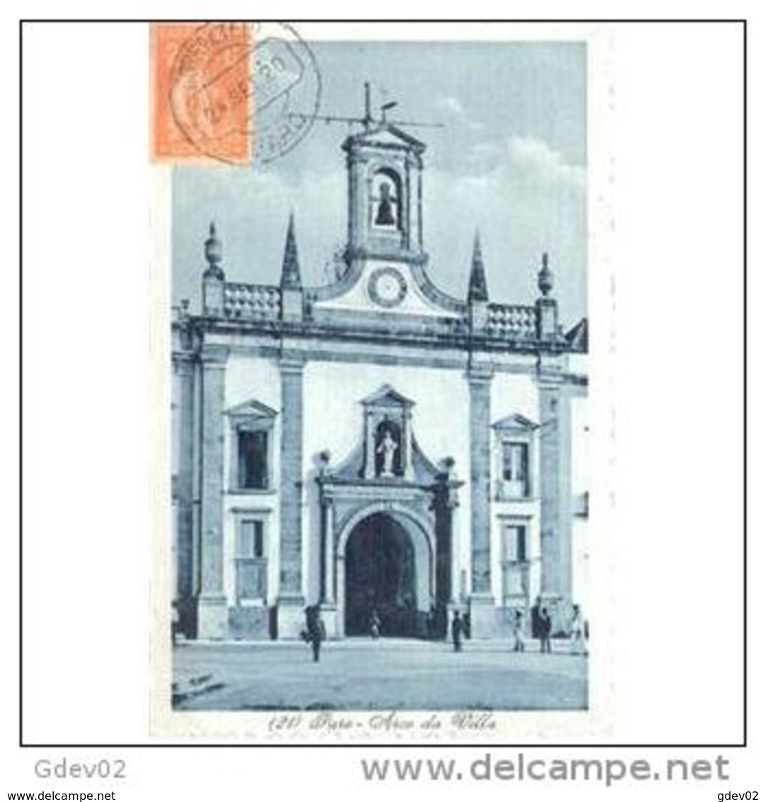 PTGLTP1258C-LFTD4579TBAROTR.TARJETA POSTAL DE PORTUGAL.personas Acuden A La Iglesia,FAROIglesia - Otros & Sin Clasificación