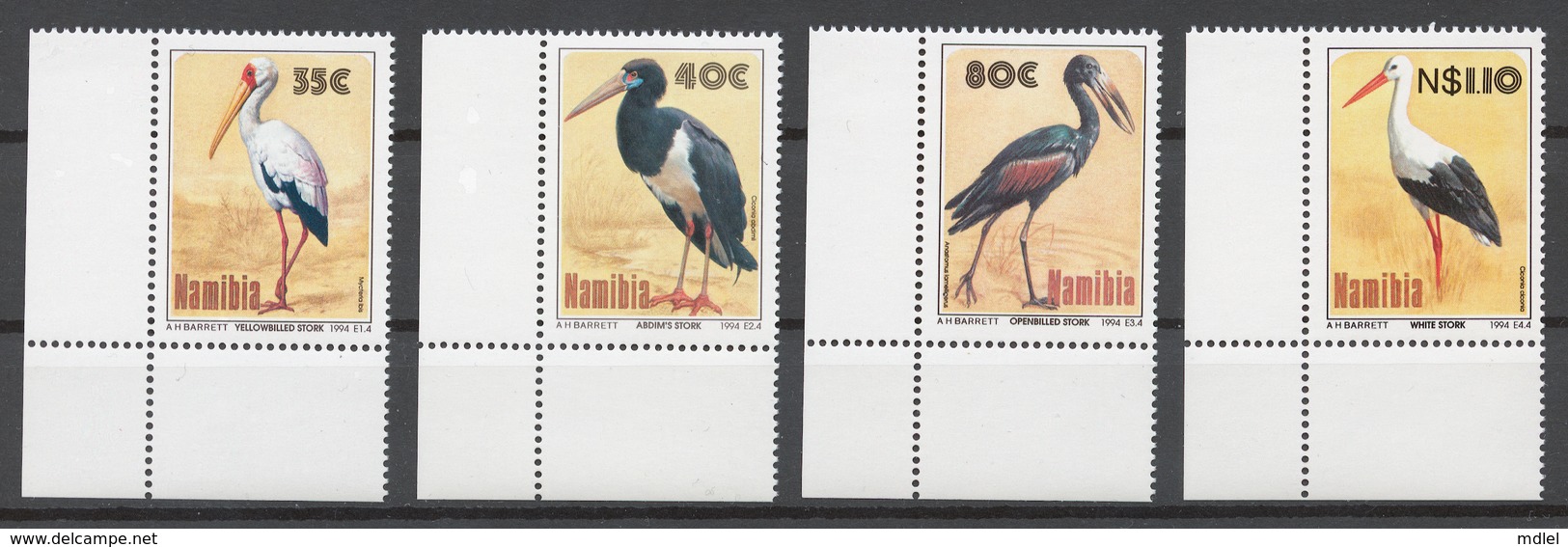 Namibia 1994 Mi# 776-79** BIRDS - Namibie (1990- ...)