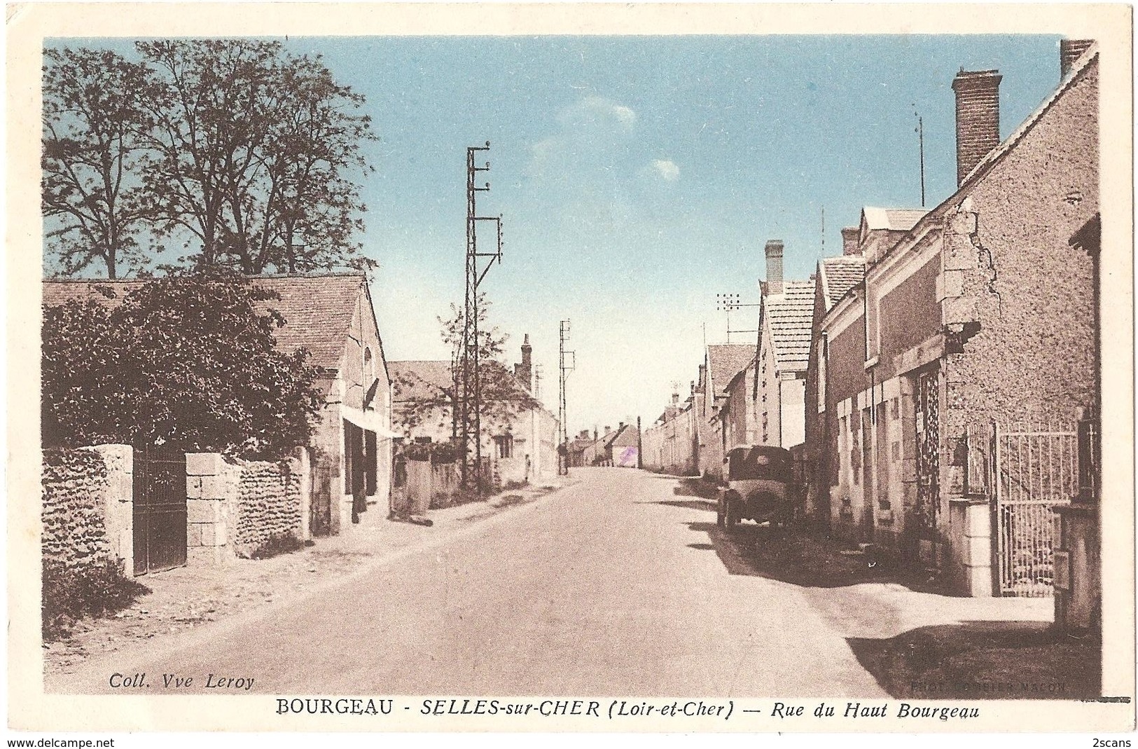 Dépt 41 - SELLES-SUR-CHER - Rue Du Haut Bourgeau - (Coll. Vve Leroy) - Selles Sur Cher