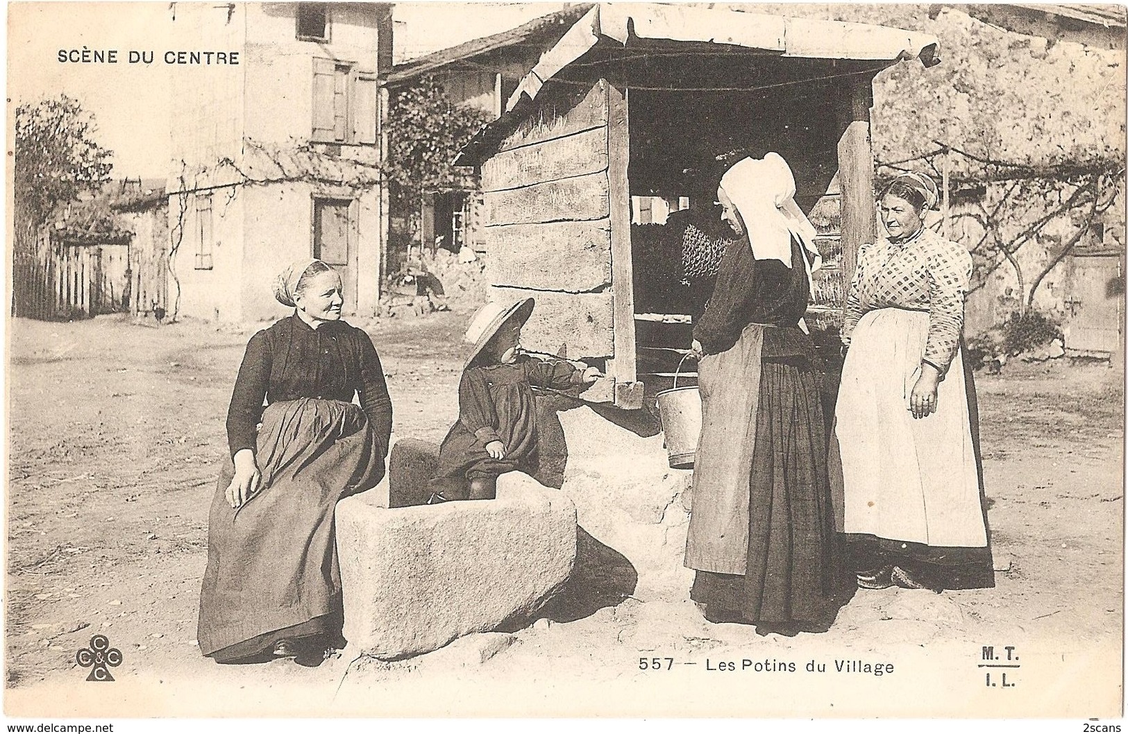 Dépt 41 - SCÈNE DU CENTRE - Les Potins Du Village - (M.T.I.L. N° 557) - Autres & Non Classés