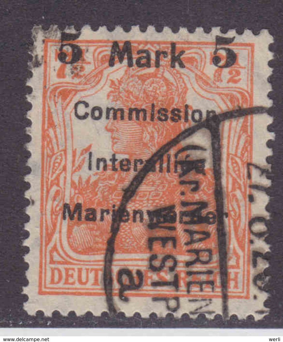 Marienwerder MiNr. 25AIb Gest. Gepr. - Marienwerder