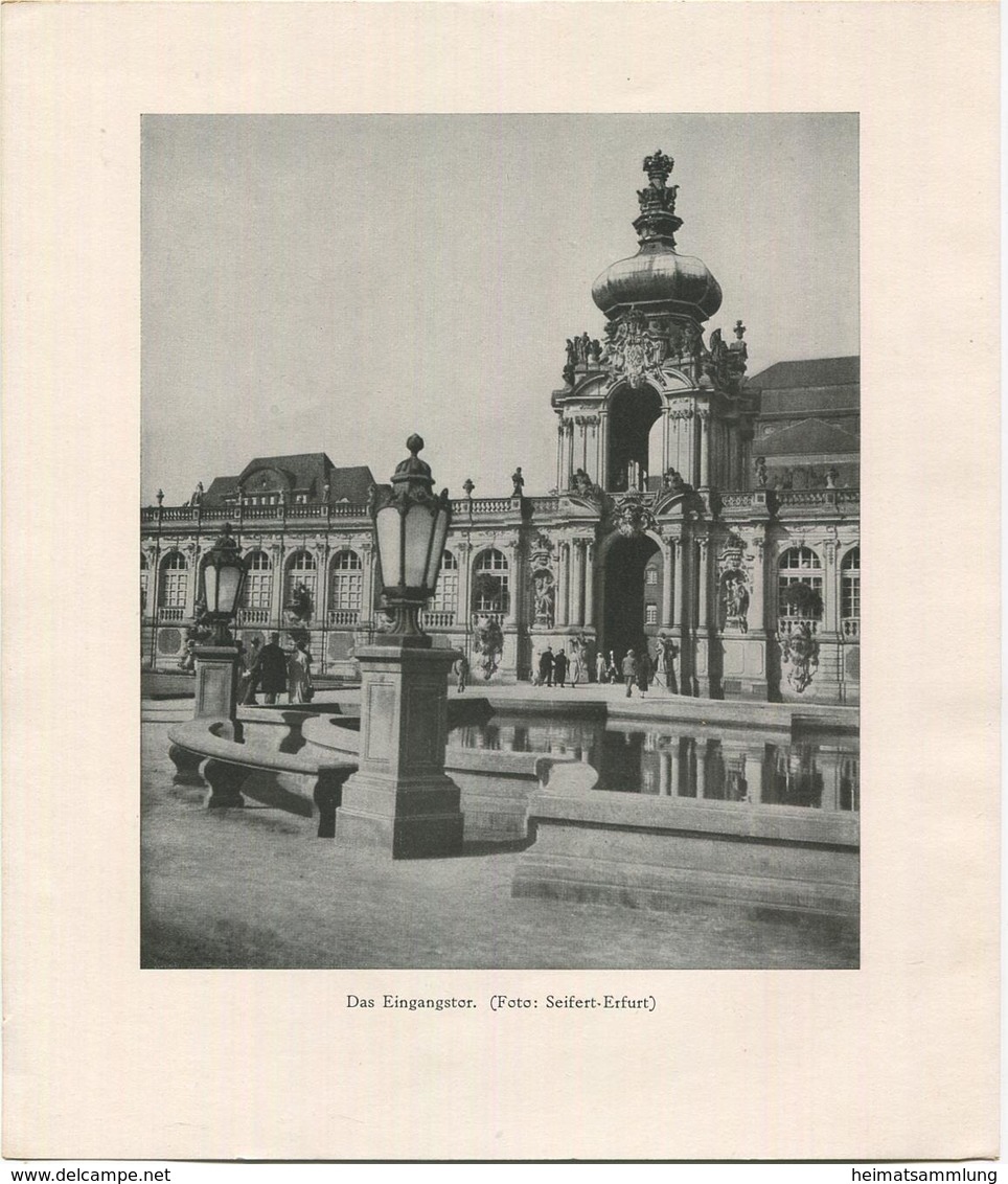 Dresden Der Dresdner Zwinger - 8 Einzelne Bilder 20cm X 22cm  - Ohlenroth Buchdruckerei Erfurt - Sachsen