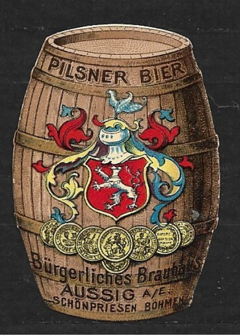 Aussig Schönpriesen Pilsner Bier - Erinnophilie
