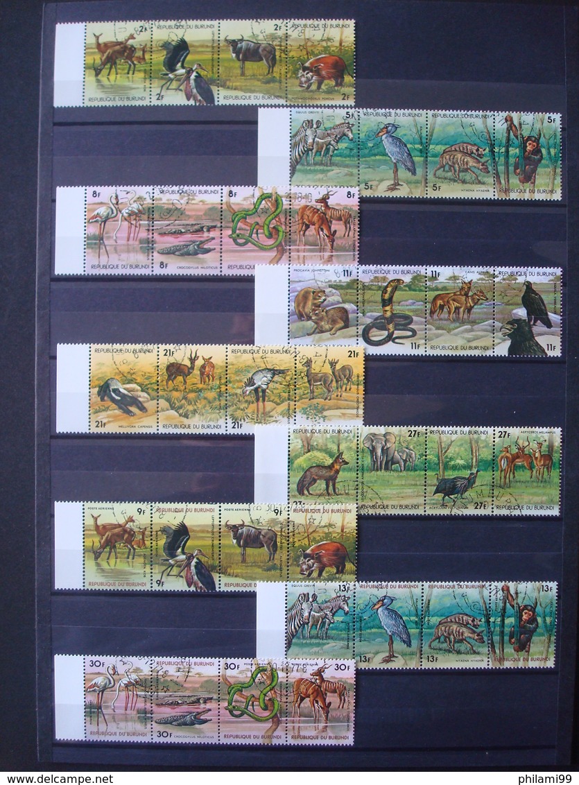 BURUNDI 6 THEMATIC SETS 3 SCANS / USED - Sammlungen