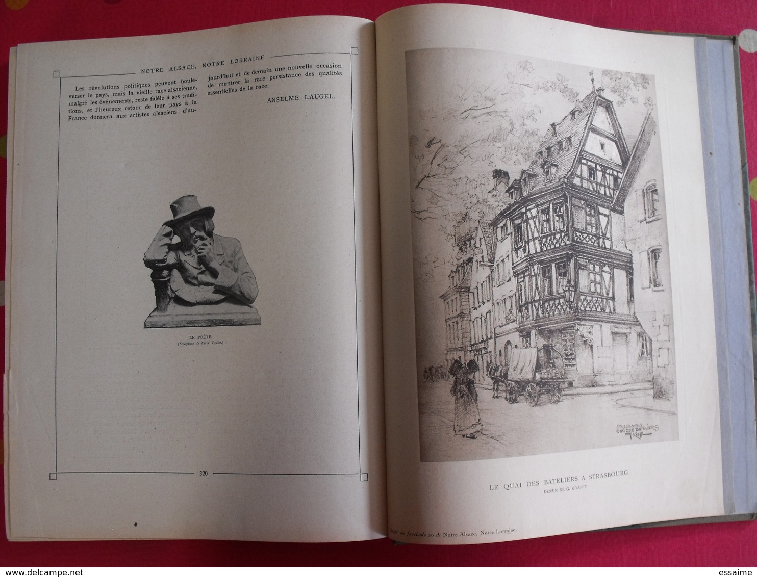 notre Alsace, notre Lorraine. Wetterlé, Fisher. tome 1. édition française illustrée. 1919