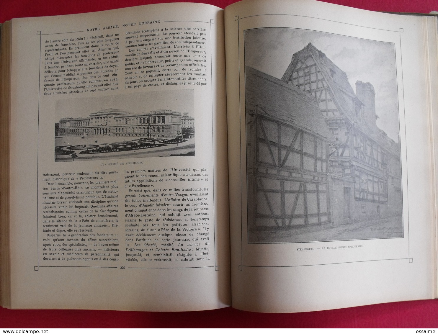 notre Alsace, notre Lorraine. Wetterlé, Fisher. tome 1. édition française illustrée. 1919