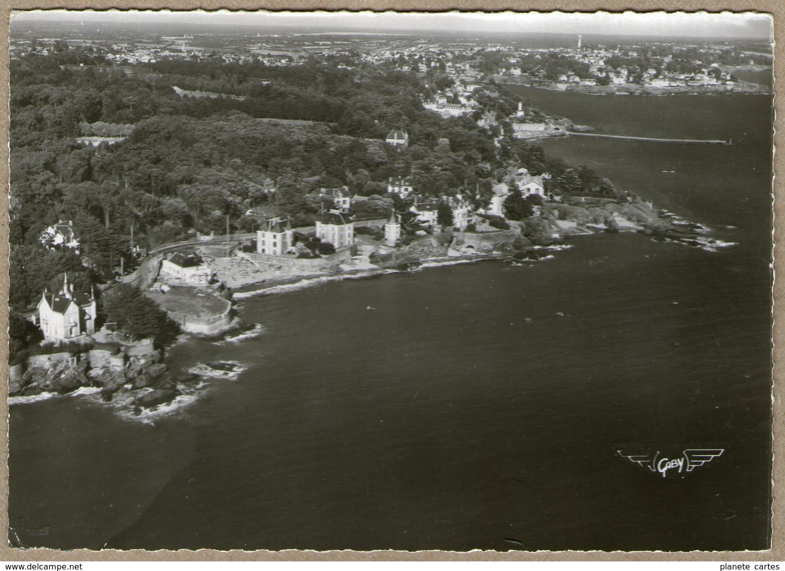 44 / SAINTE-MARIE-SUR-MER - Lot De 2 Cartes : Vue Aérienne Du Centre + Plage Des Grandes Vallées (années 50) Pornic - Autres & Non Classés