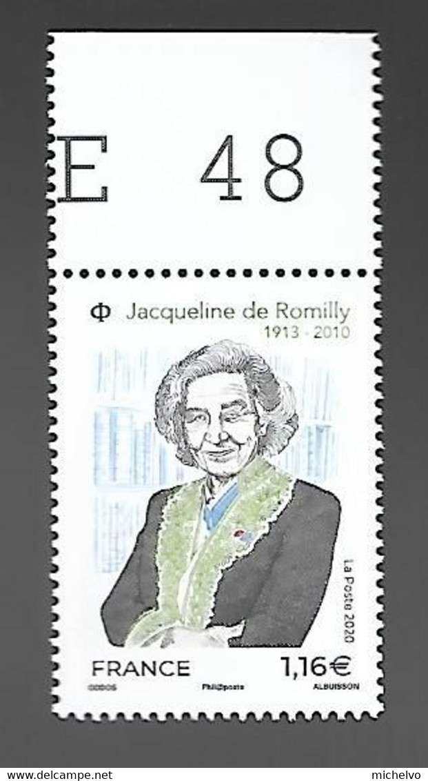 France 2020 - Yv N° 5380 ** - Jacqueline De Romilly - Unused Stamps