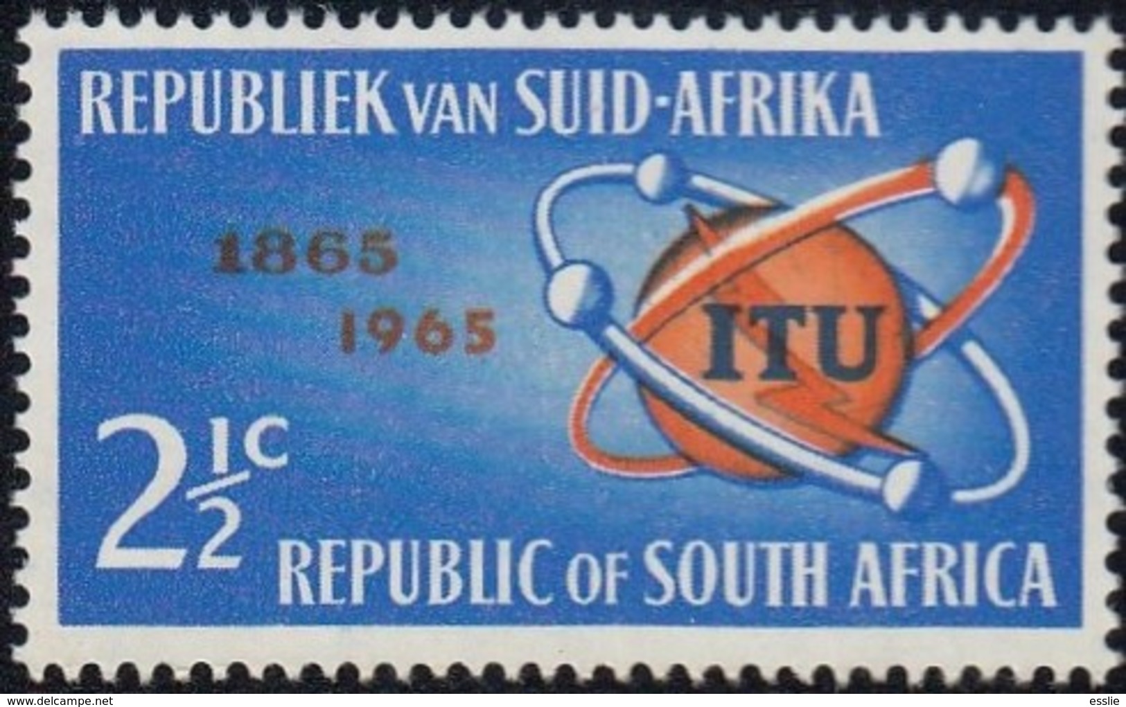 South Africa RSA - 1965 - Centenary Of The ITU International Telecommunications Union - Unused Stamps