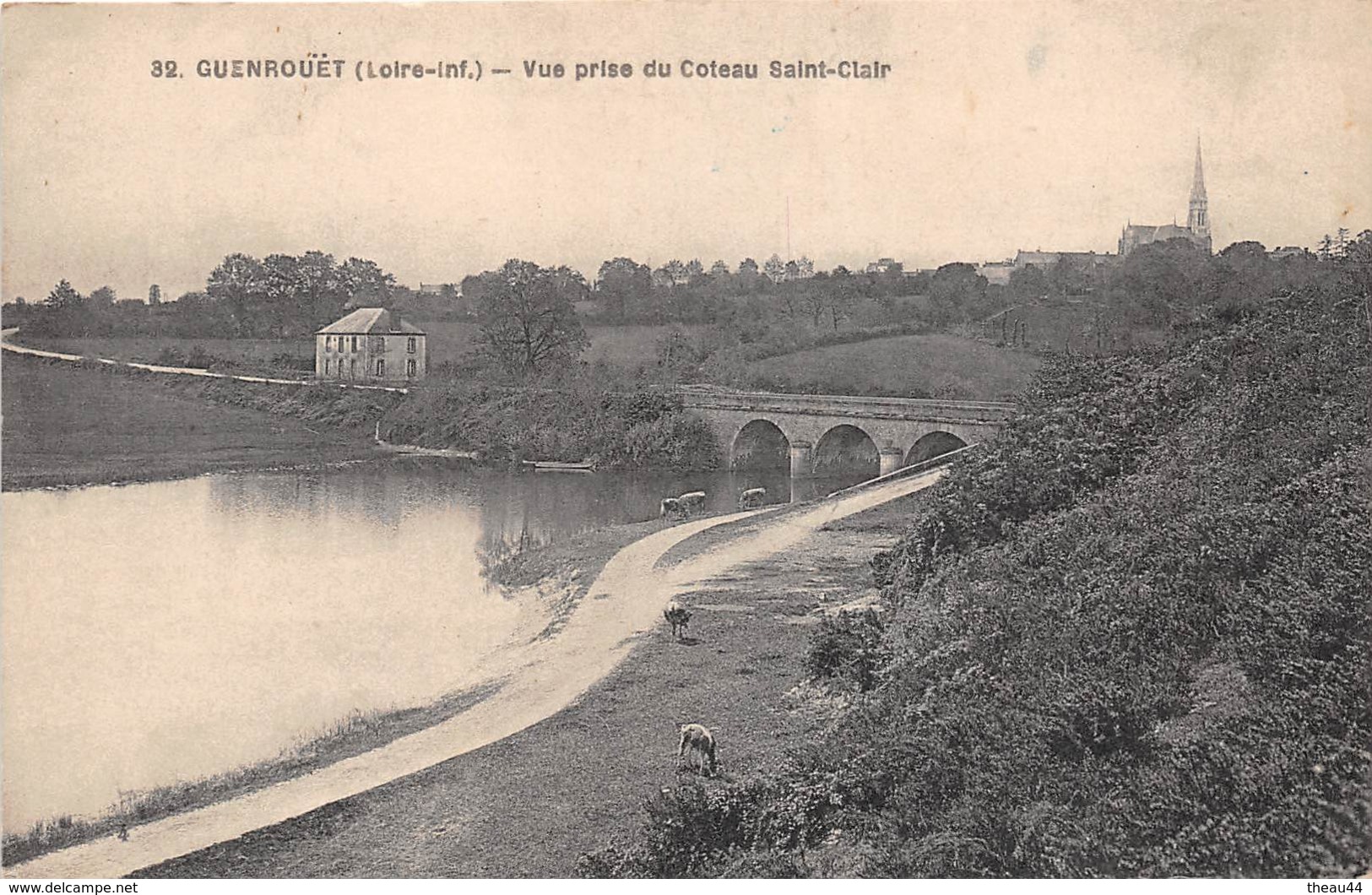 ¤¤   -   GUENROUET   -   Vue Prise Du Coteau  Saint-Clair   -  ¤¤ - Guenrouet