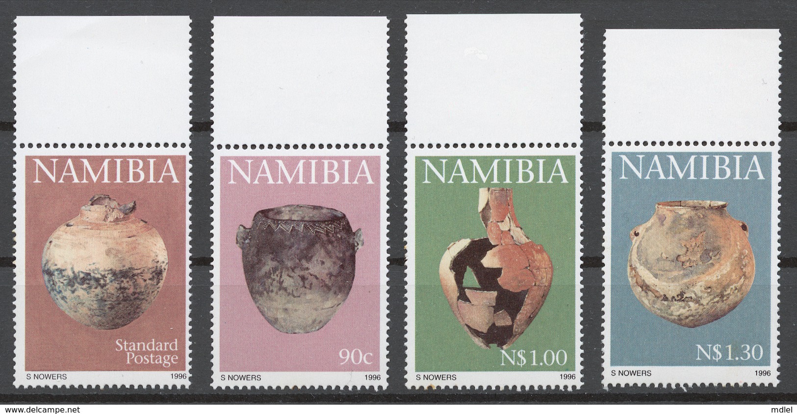 Namibia 1996 Mi# 824-27** EARLY PASTORAL POTTERY - Namibie (1990- ...)