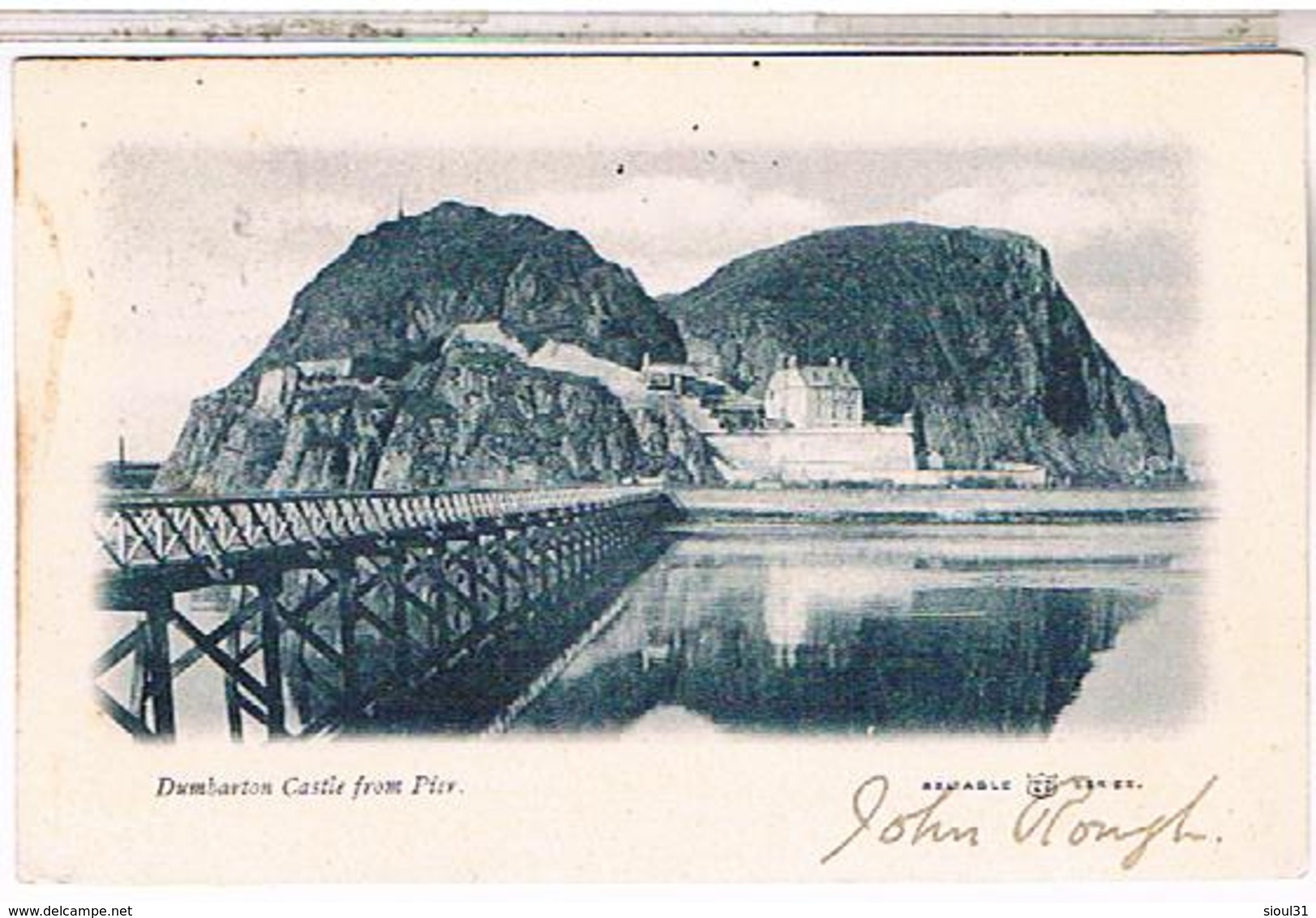 DUMBARTON CASTLE FROM PIER  1904 - Dunbartonshire