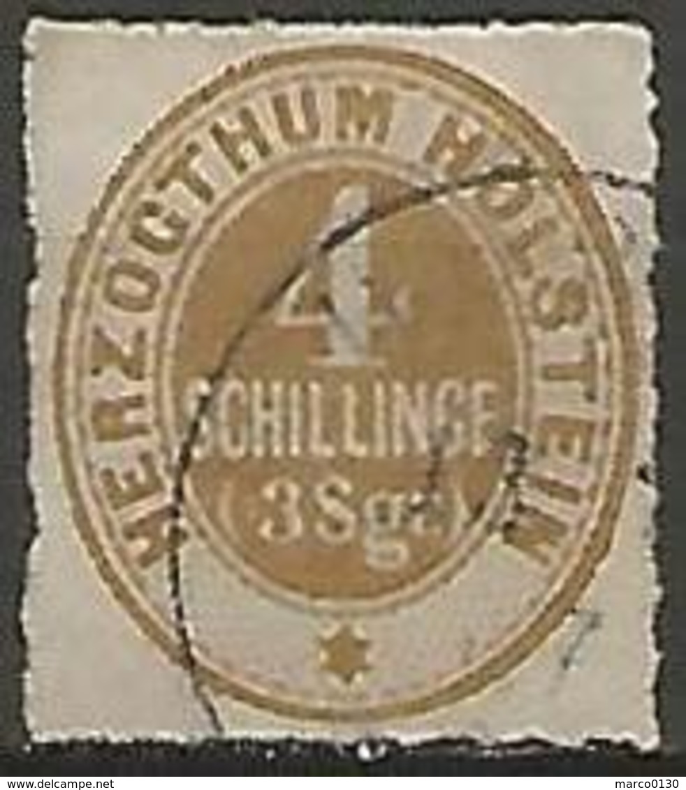 ALLEMAGNE /SCHLESWIG-HOLSTEIN/ HOLSTEIN N° 14 OBLITERE - Schleswig-Holstein