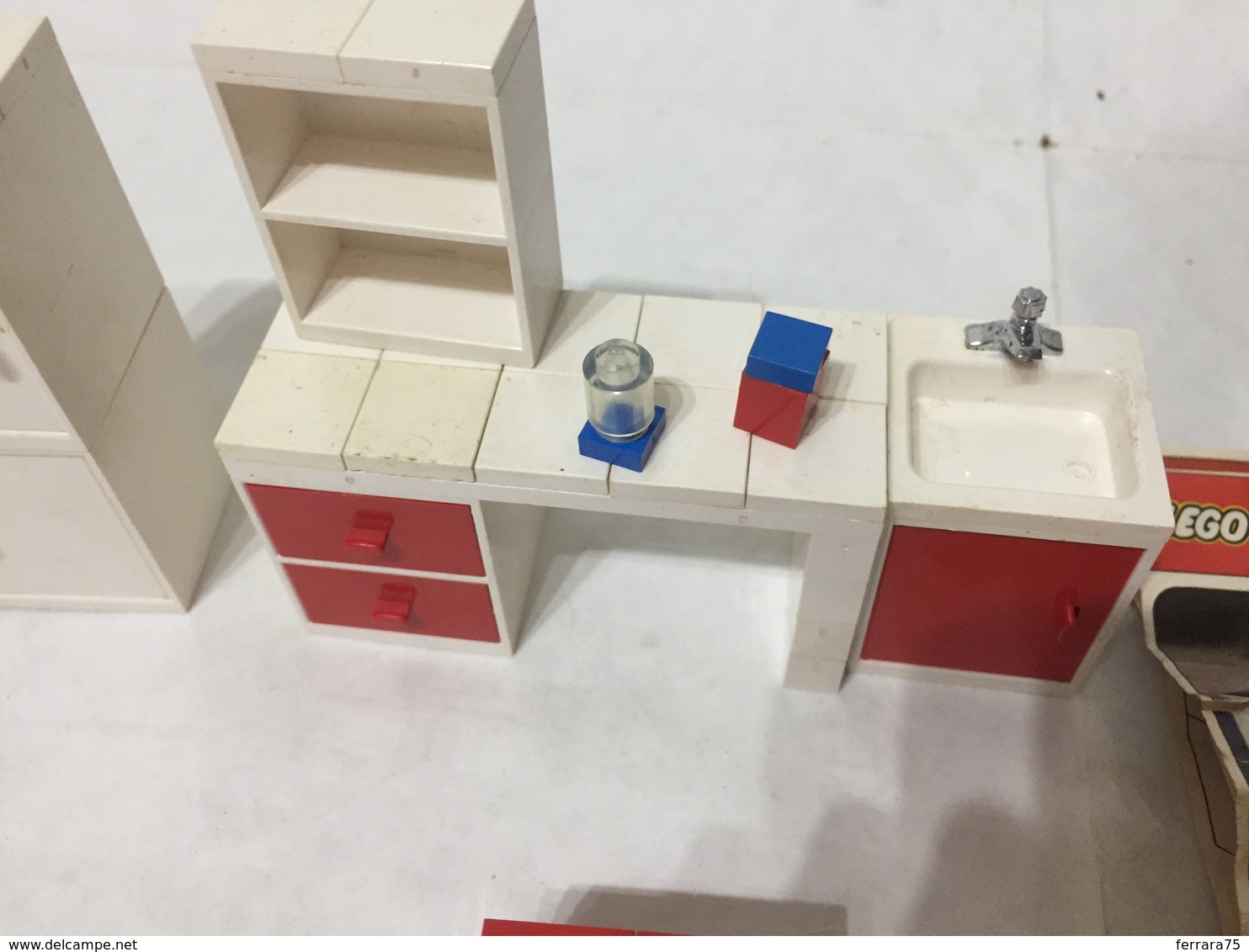 Set LEGO: CASALINGA: 292-1 Lavandino E Armadi Retrò Vintage Con Istruzioni - Ohne Zuordnung