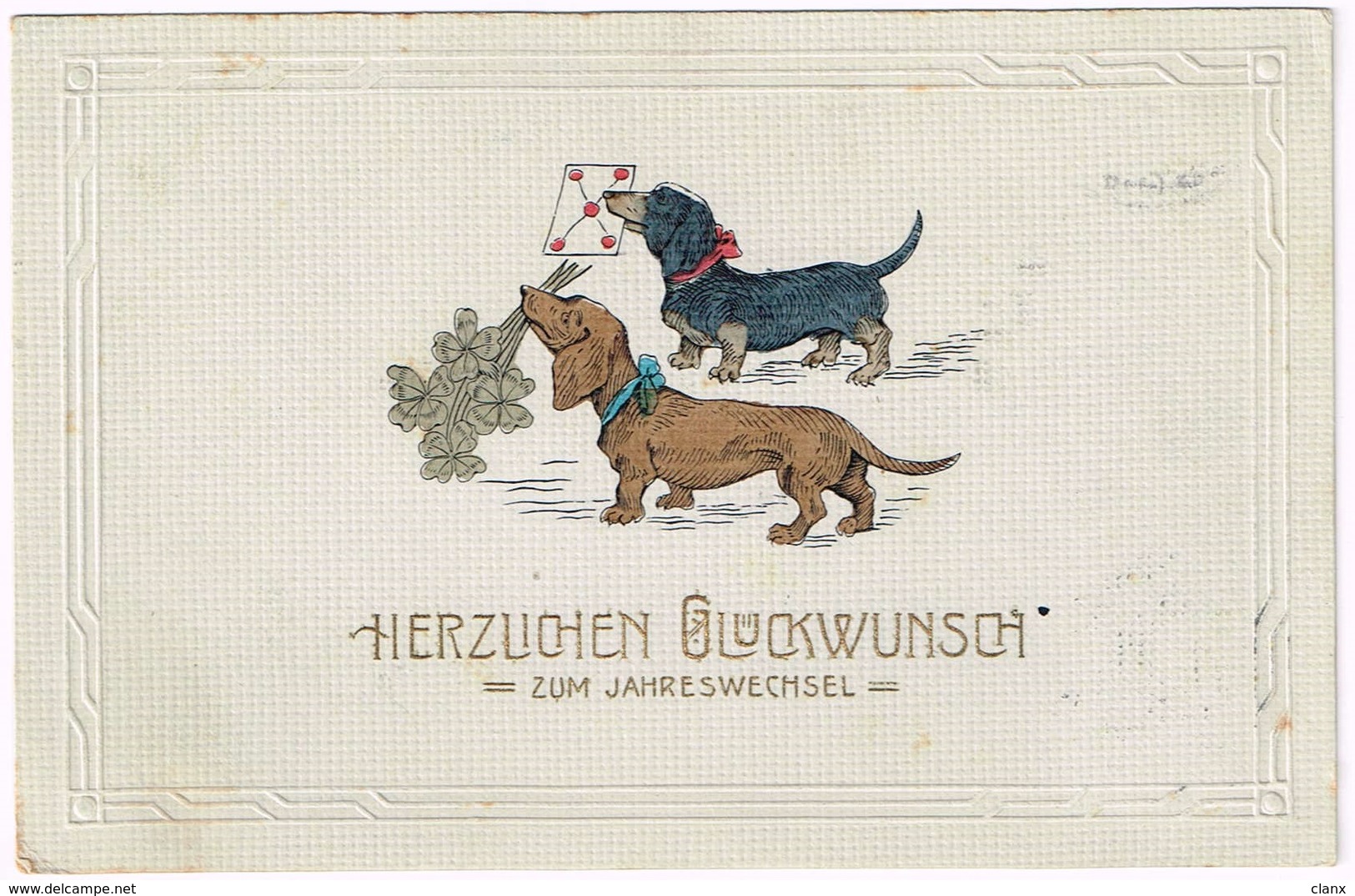 DACKEL - DACHSHUND 1914 Mit Kleeblatt - 1900-1949