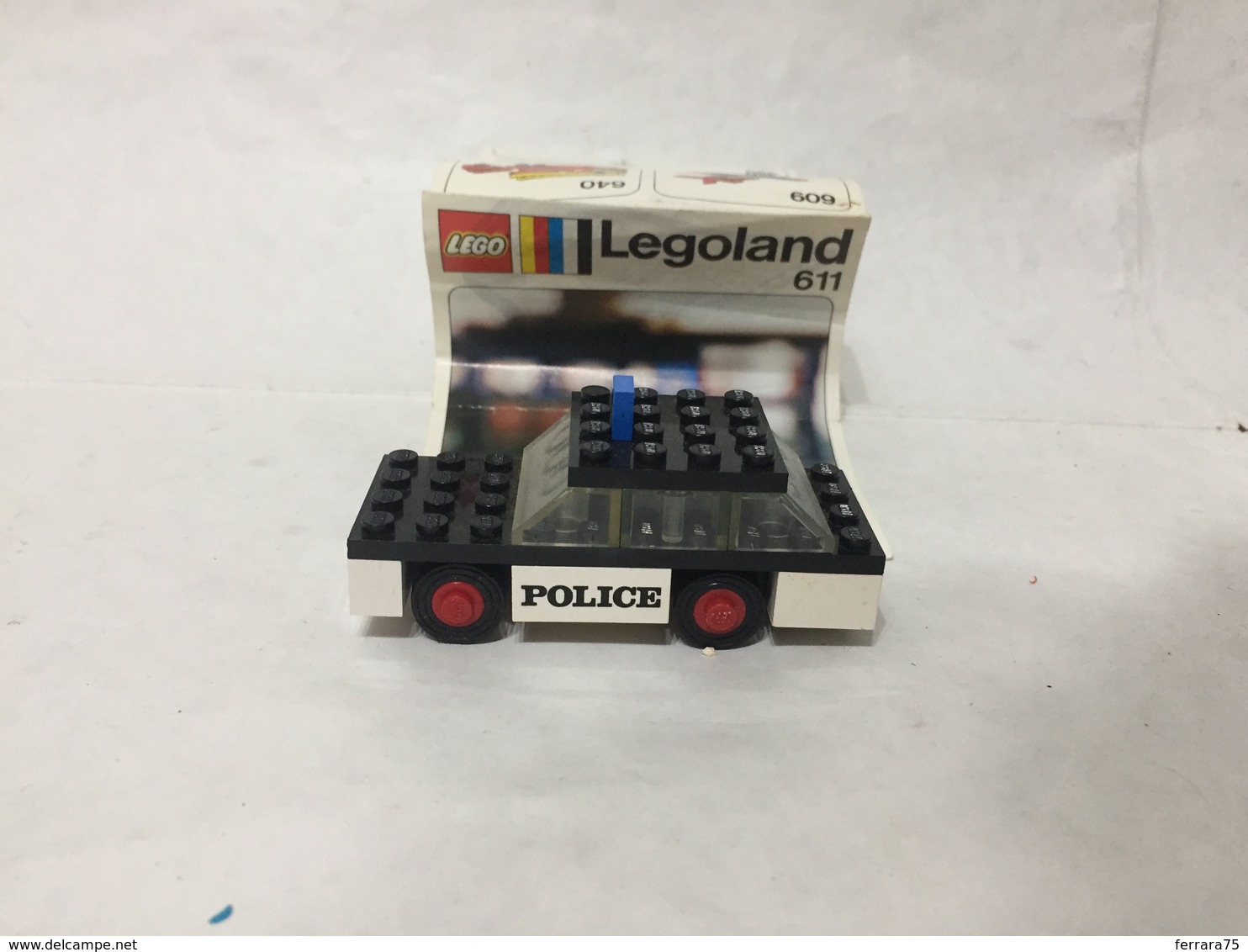 LEGO LEGOLAND 611 POLIZIA POLICE VINTAGE CON ISTRUZIONI NO BOX. - Non Classés