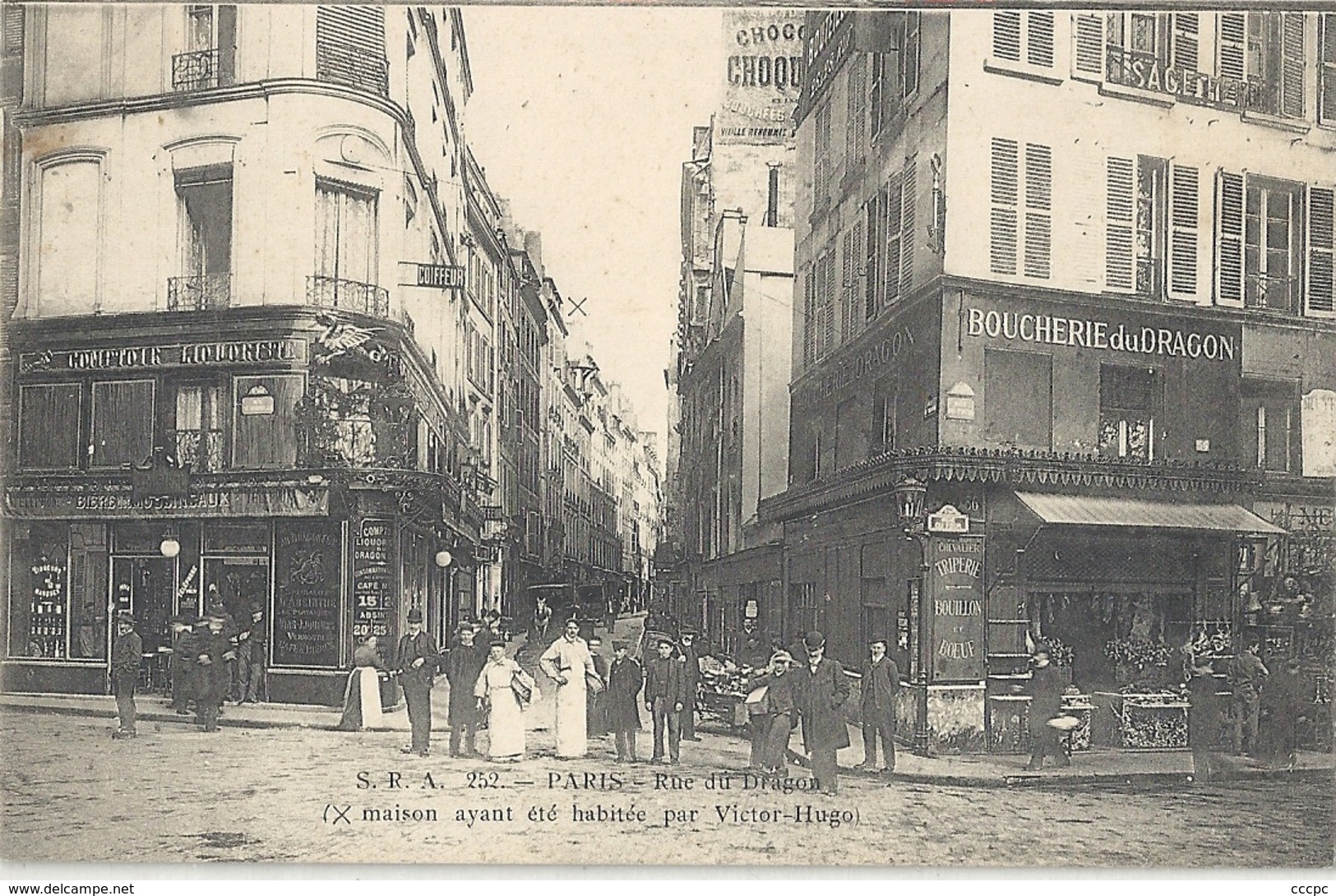 CPA Paris Rue Du Dragon X Maison Habitée Par Victor Hugo - Arrondissement: 06