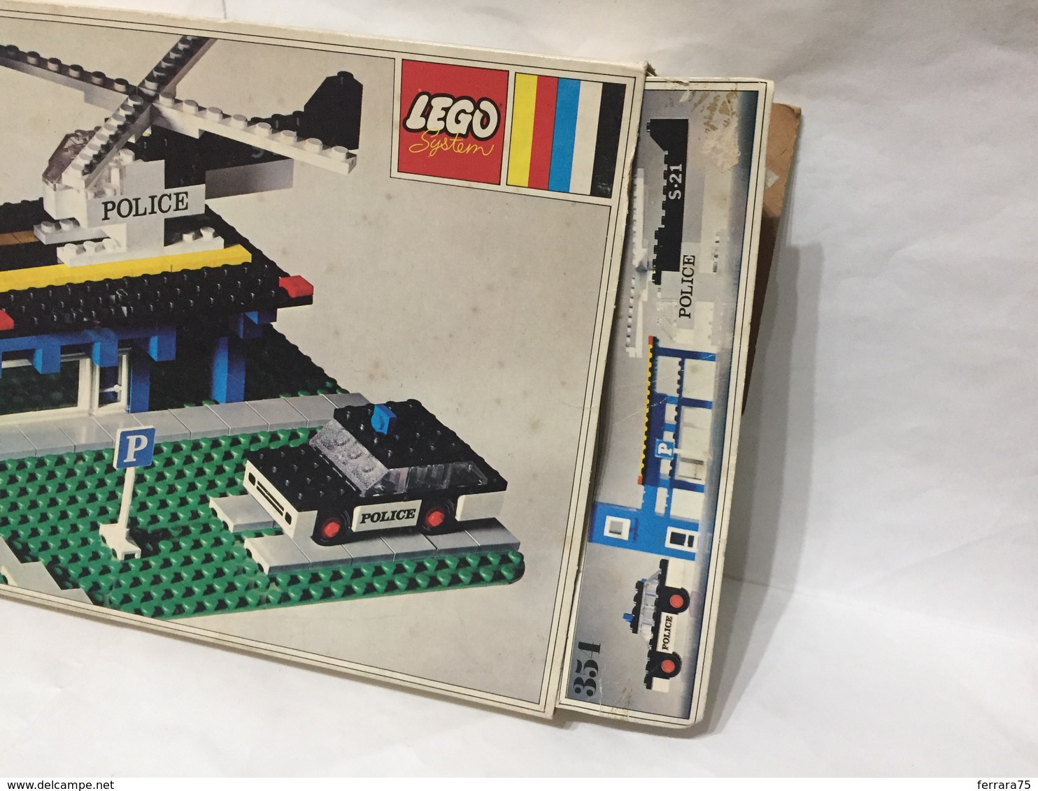 LEGO LEGOLAND STAZIONE DI POLIZIA SET 354 VINTAGE COMPLETO SCATOLA E ISTRUZIONI