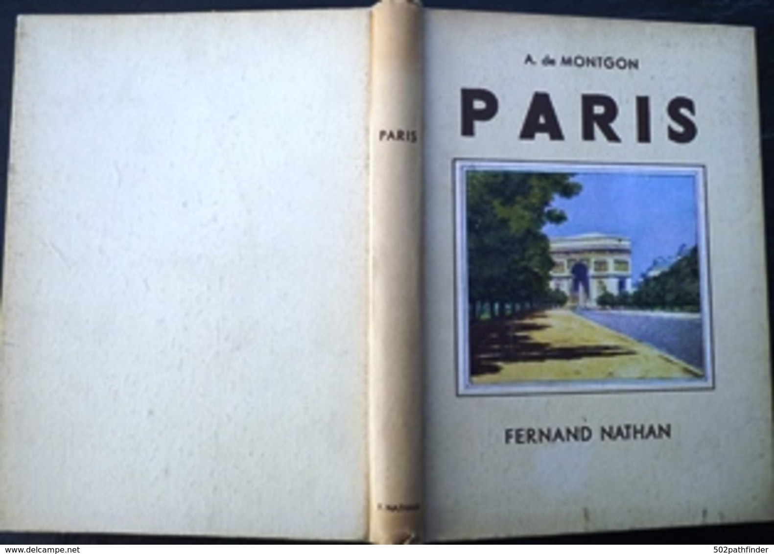 1945 Paris - A. De Montgon Ill. Coul. Carlier 48 Ph. Sepia Bleu F. Nathan - 1801-1900