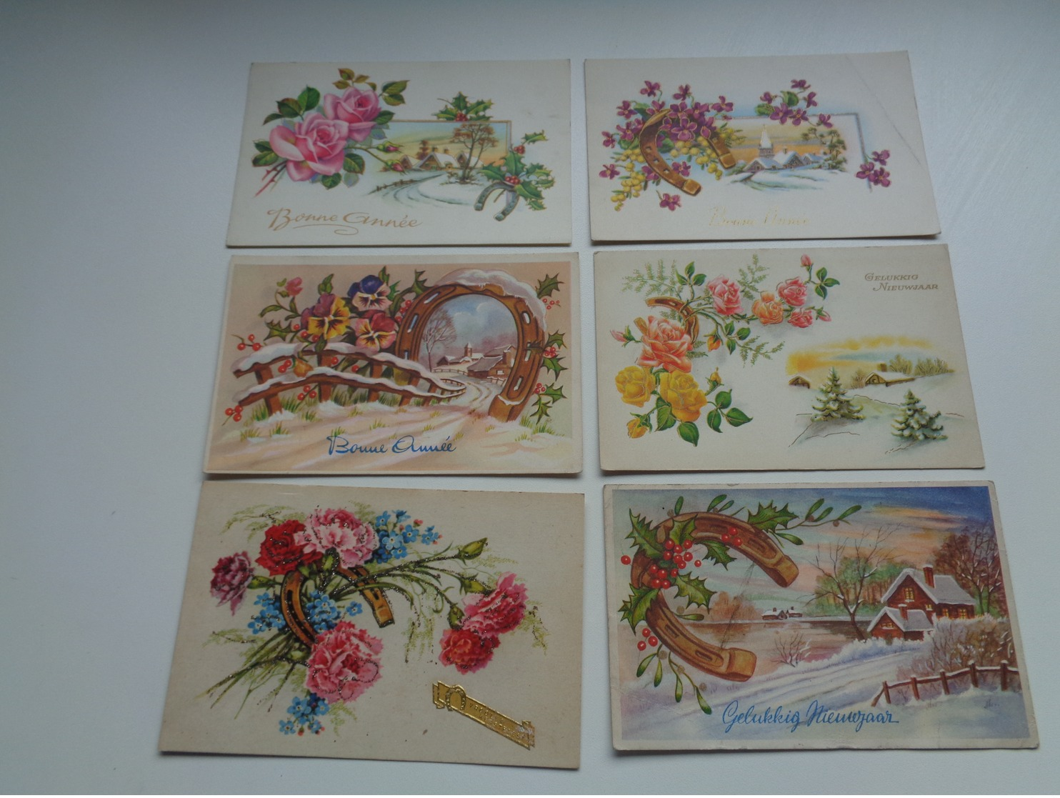Lot De 60 Cartes Postales De Fantaisie Fer à Cheval    Lot Van 60 Postkaarten Fantasie Hoefijzer  - 60 Scans - 5 - 99 Cartes