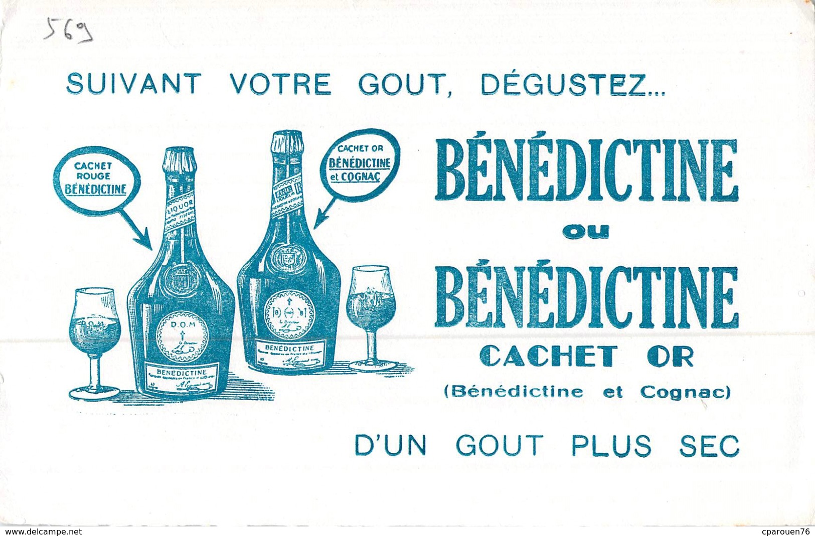 Ancien Buvard Collection Catalunya Liqueur Bénédictine - Liqueur & Bière