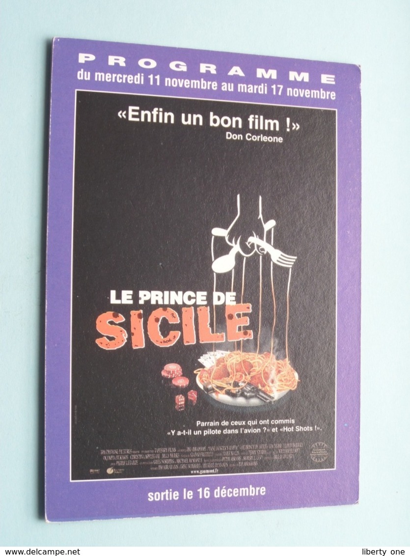 LE PRINCE DE SICILE > Pathé NICE ( Programme ) 1998 ( Voir Photo > 2 Scan ) ! - Cinema Advertisement
