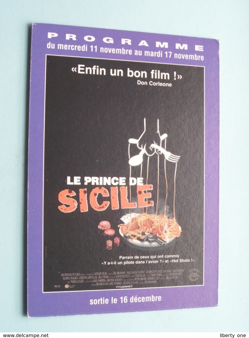 LE PRINCE DE SICILE > Pathé NICE ( Programme ) 1998 ( Voir Photo > 2 Scan ) ! - Bioscoopreclame