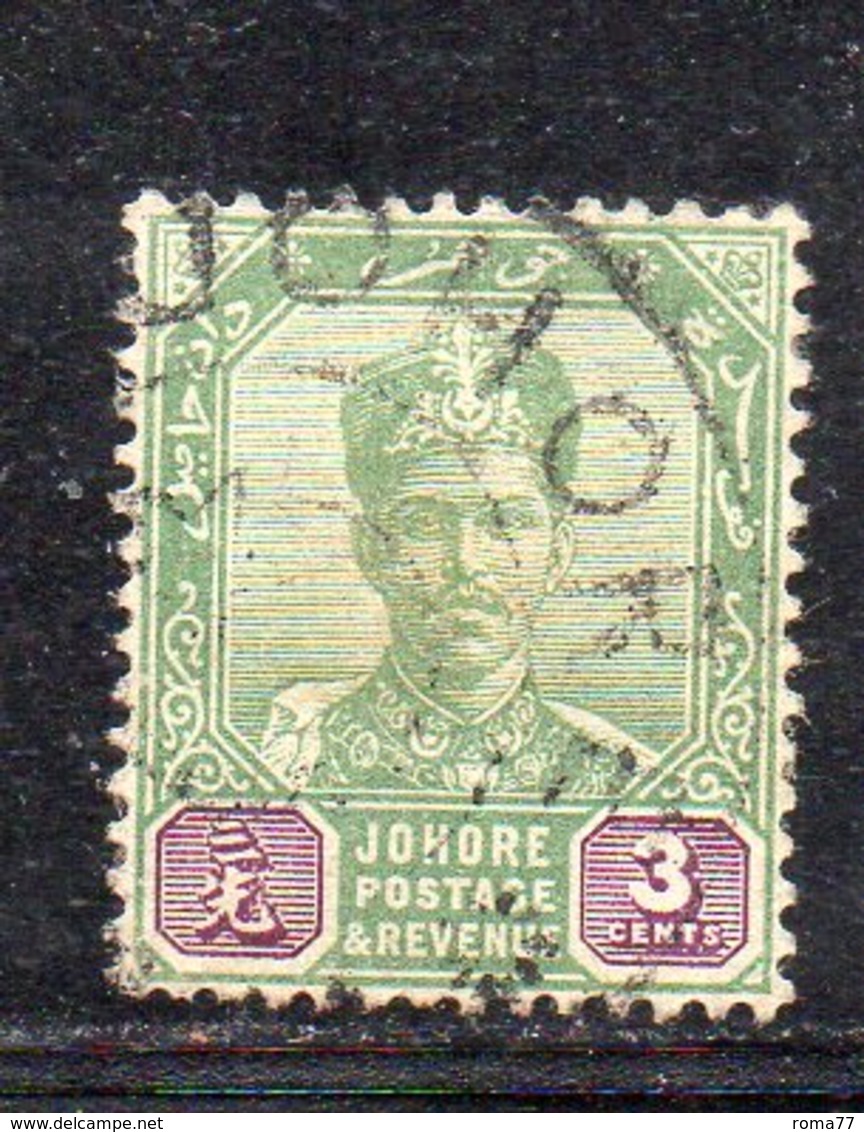 XP5033 - JOHORE MALAYSIA 1896 , Yvert N. 23  Usato (2380A) - Johore