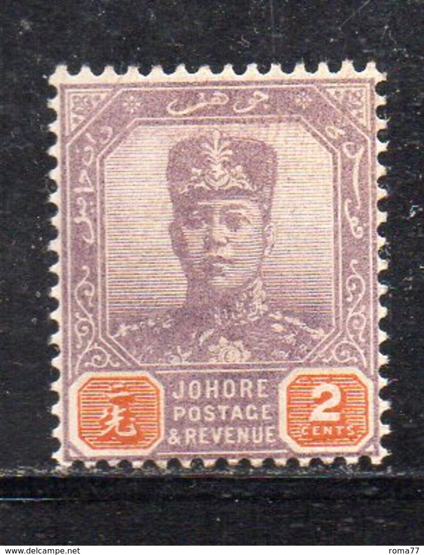 XP5022 - JOHORE MALAYSIA 1904 , Yvert N. 44  *  Linguella (2380A) - Johore