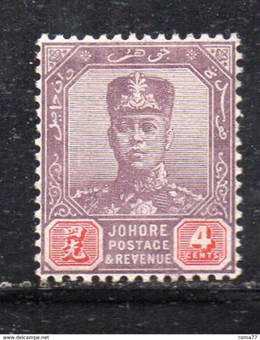 XP5028 - JOHORE MALAYSIA 1904 , Yvert N. 46  *  Linguella (2380A) - Johore