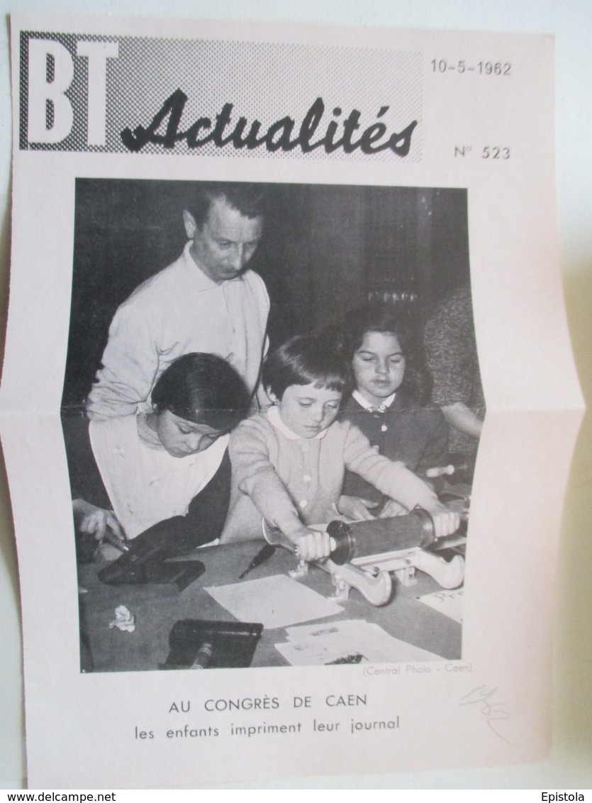 CAEN   Jouet Presse à Imprimer Les Journaux   -  Coupure De Presse De 1962 - Jouets Anciens