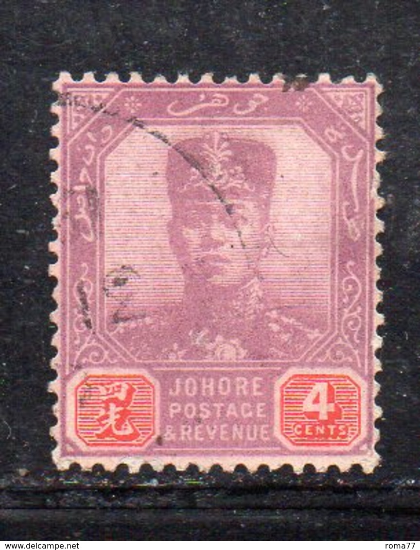 XP5015 - JOHORE MALAYSIA 1904 , Yvert N. 46  Usato (2380A) - Johore