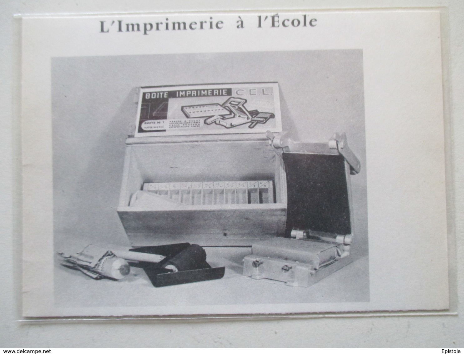 Jouet Presse à Imprimer  "BOITE IMPRIMERIE  "CEL"    -  Coupure De Presse De 1961 - Jouets Anciens