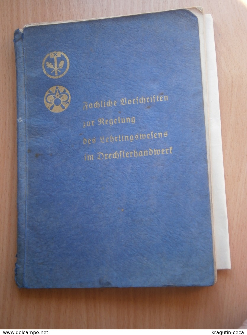WWII 1940 Fachliche Vorschriften Zur Regelung Lehrlings Wesens Kraftfahrzeughandwerk Buch Antiquarisch GERMANY OLD BOOK - Alte Bücher