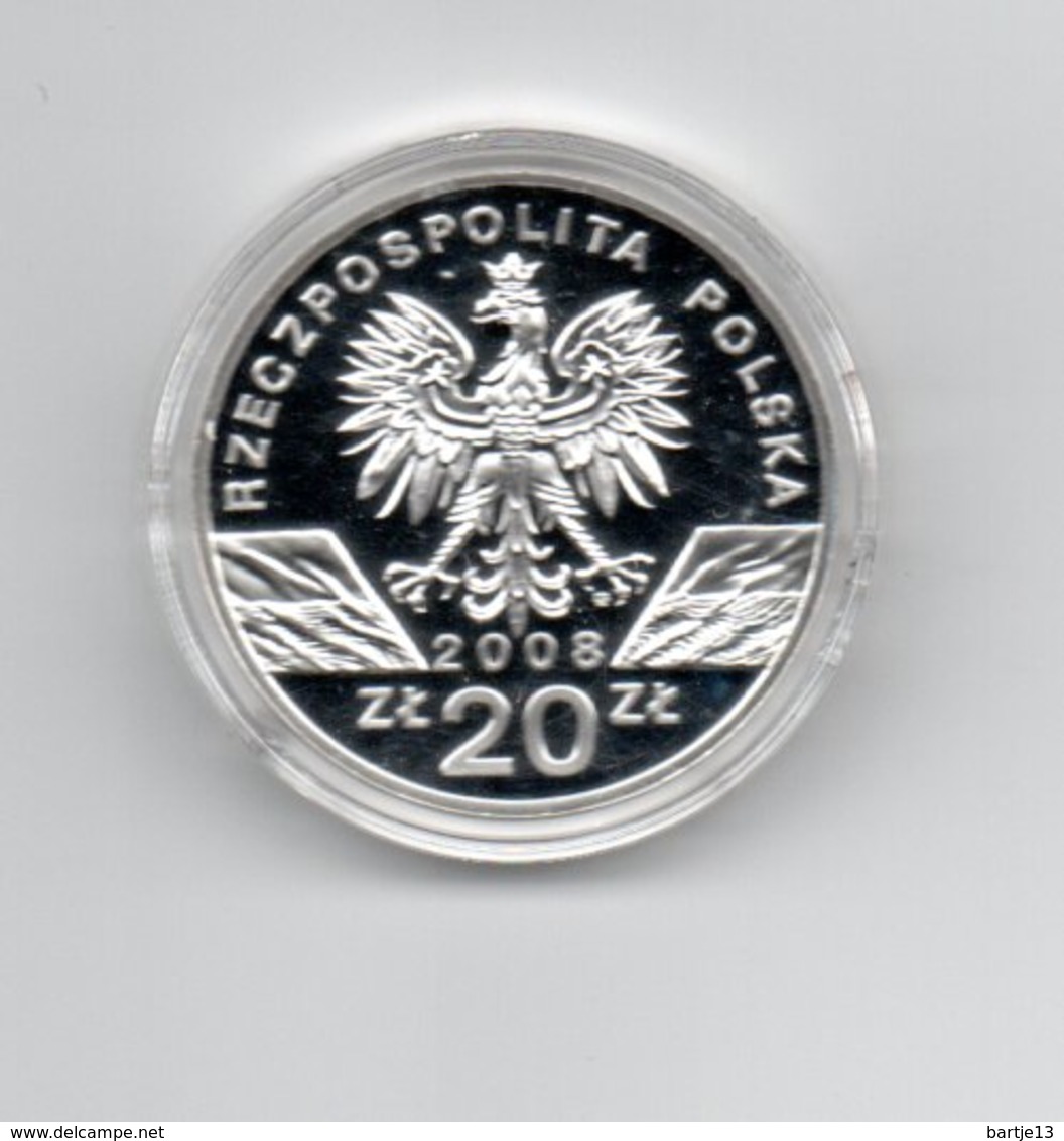 POLEN 20 ZLOTYCH 2008 FALCON VALK AG PROOF - Polen