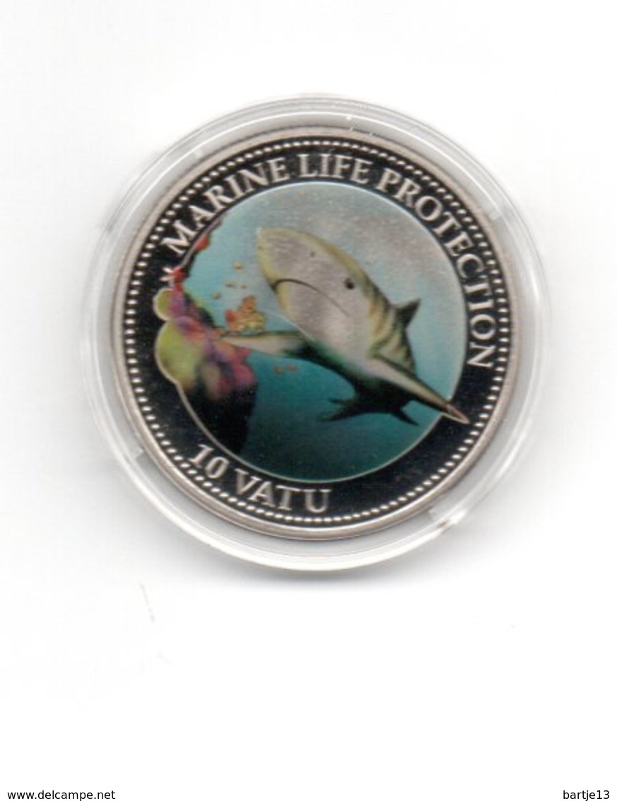 VANUATU 10 VATU 2005    SHARK HAAI PROOF SCARCE - Vanuatu