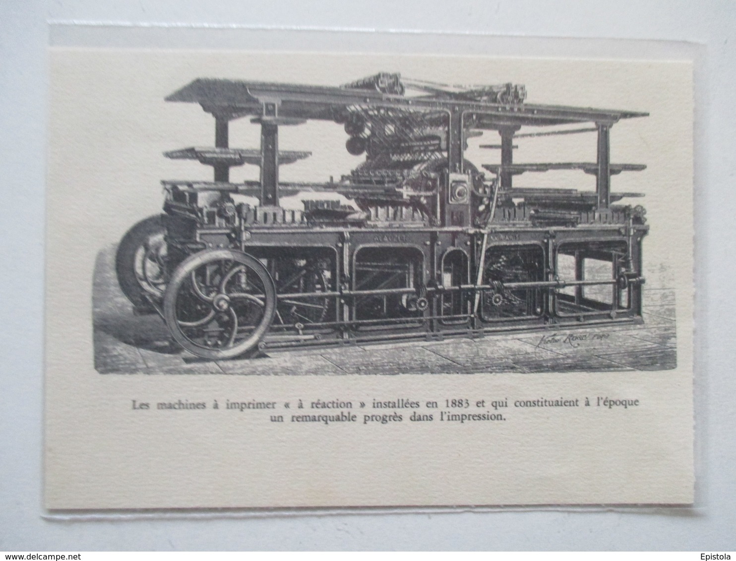 Matériel  -  Presses  IMPRIMERIE De 1883  -  Coupure De Presse De 1933 - Andere Geräte